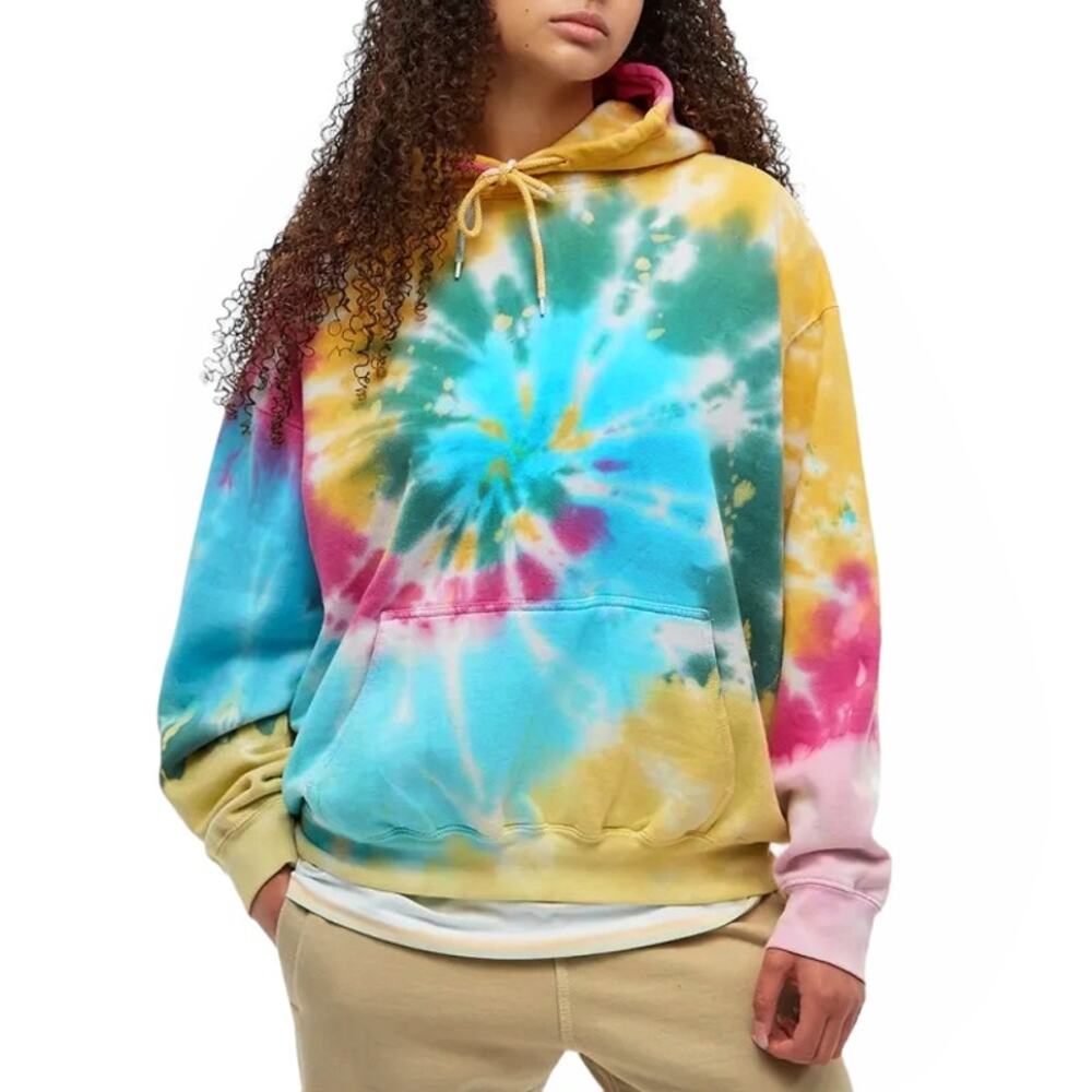 LA DETRESSE Tropicali Hoodie tie dye psychedelic hooded sweatshirt Size M NEW - Picture 3 of 8
